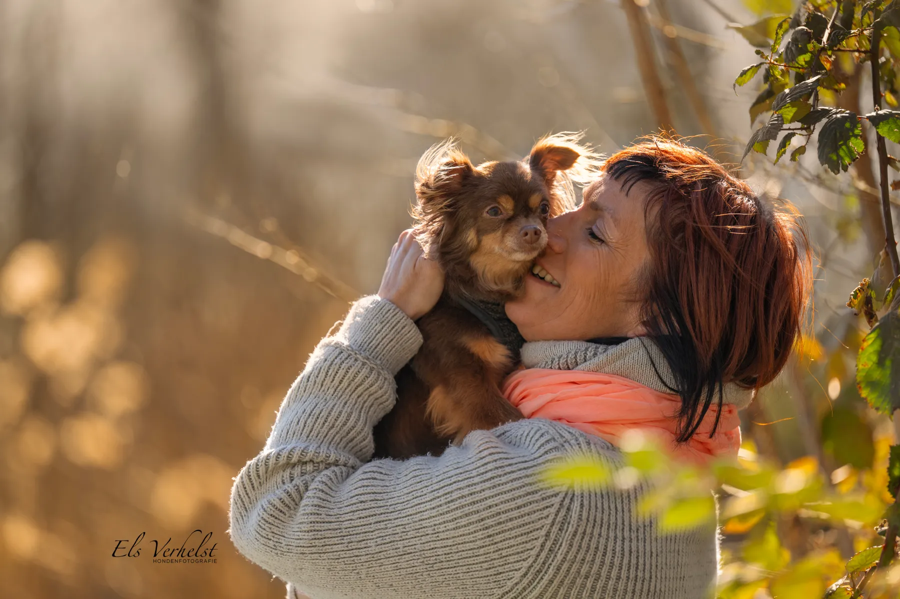 Françoise kust een chihuahua